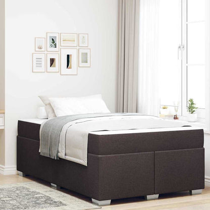 Struttura del letto Marrone Scuro 120 x 200 cm Tessuto