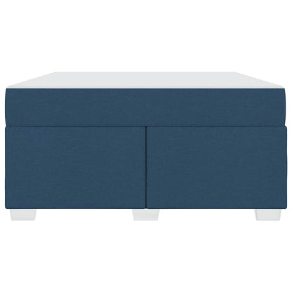 Struttura del letto con materasso Blu 140 x 200 cm Tessuto