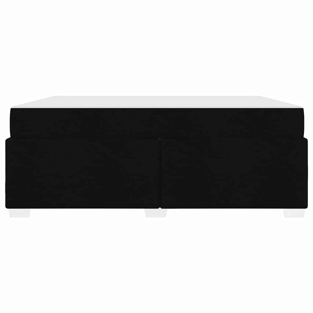 Struttura del letto con materasso Nero 180 x 200 cm Tessuto