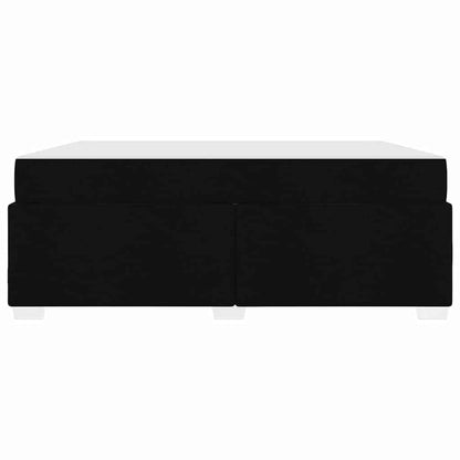 Struttura del letto con materasso Nero 180 x 200 cm Tessuto