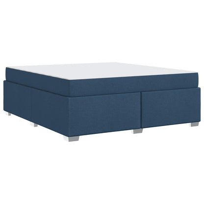 Struttura del letto con materasso Blu 180 x 200 cm Tessuto