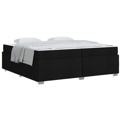 Struttura del letto con materasso Nero 200 x 200 cm Tessuto