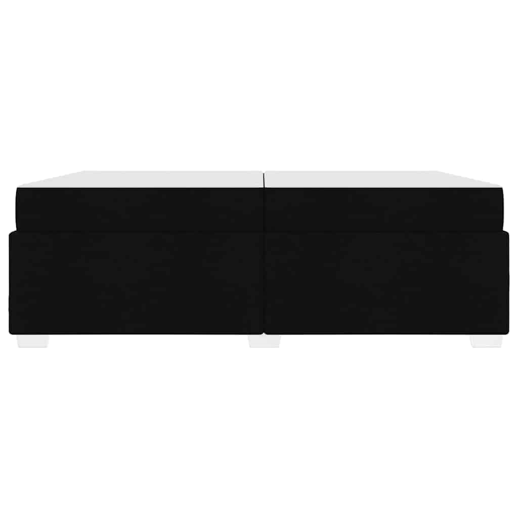 Struttura del letto con materasso Nero 200 x 200 cm Tessuto