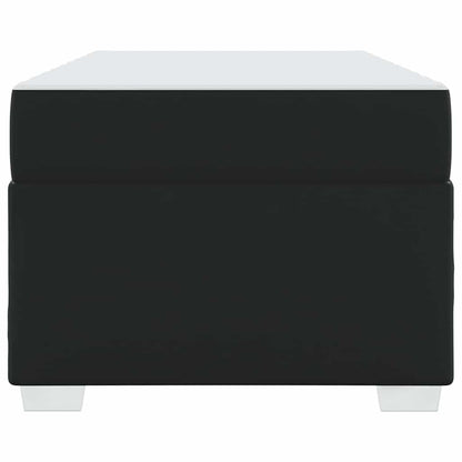 Struttura del letto con materasso Nero 90 x 190 cm Tessuto