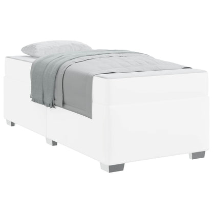 Struttura del letto con materasso Bianco 100 x 200 cm Tessuto