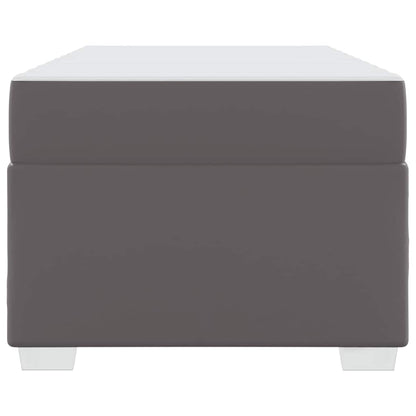 Struttura del letto con materasso Grigio 100 x 200 cm Tessuto