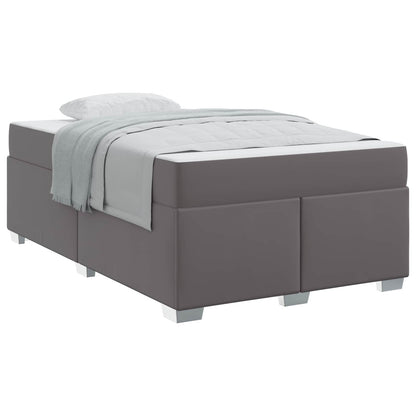 Struttura del letto con materasso Grigio 120 x 190 cm Tessuto