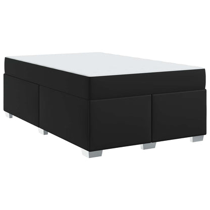 Struttura del letto con materasso Nero 120 x 200 cm Tessuto
