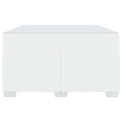 Struttura del letto con materasso Bianco 120 x 200 cm Tessuto