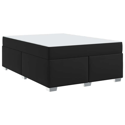 Struttura del letto con materasso Nero 160 x 200 cm Tessuto