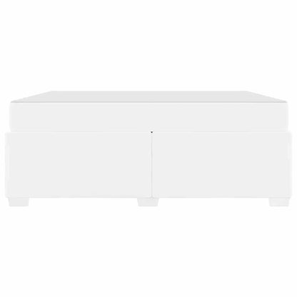 Struttura del letto con materasso Bianco 180 x 200 cm Tessuto