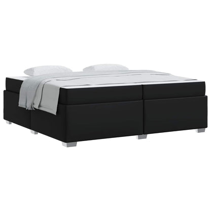 Struttura del letto con materasso Nero 200 x 200 cm Tessuto