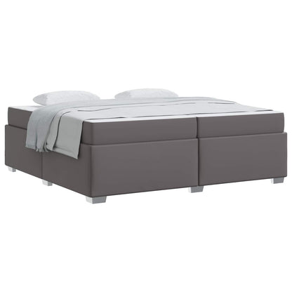 Struttura del letto con materasso Grigio 200 x 200 cm Tessuto