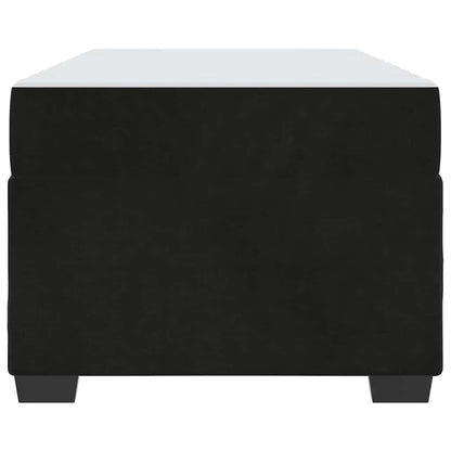 Struttura del letto con materasso Nero 80 x 200 cm Tessuto