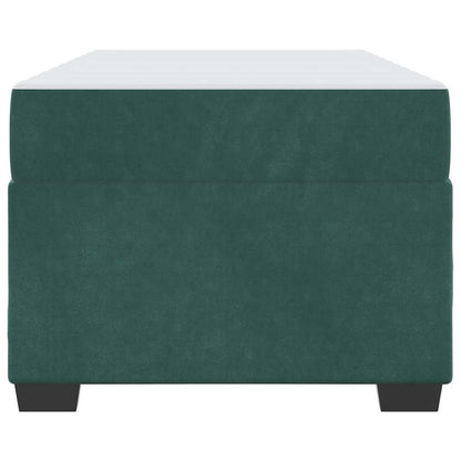 Struttura del letto Verde Scuro 90 x 190 cm Tessuto