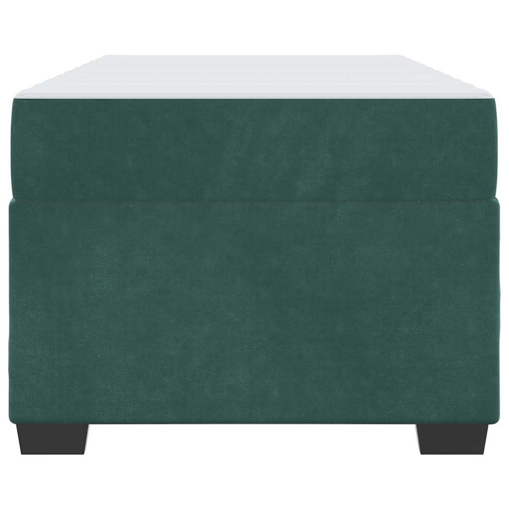 Struttura del letto Verde Scuro 90 x 200 cm Tessuto