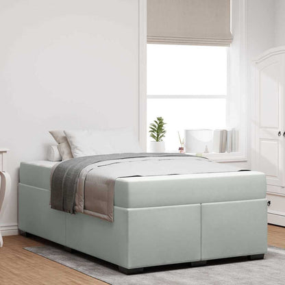 Struttura del letto Grigio chiaro 120 x 190 cm Tessuto