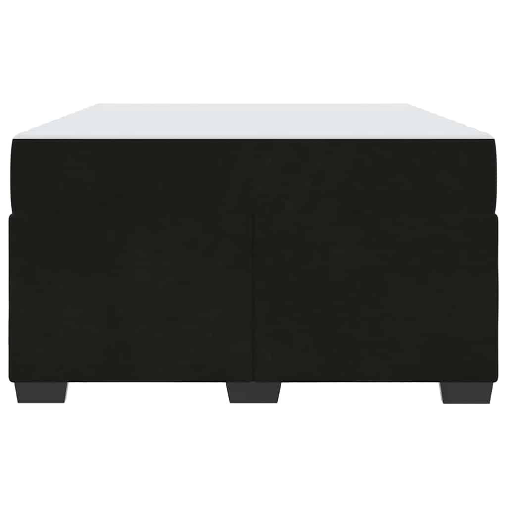 Struttura del letto con materasso Nero 120 x 190 cm Tessuto