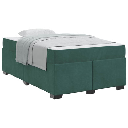 Struttura del letto Verde Scuro 120 x 190 cm Tessuto