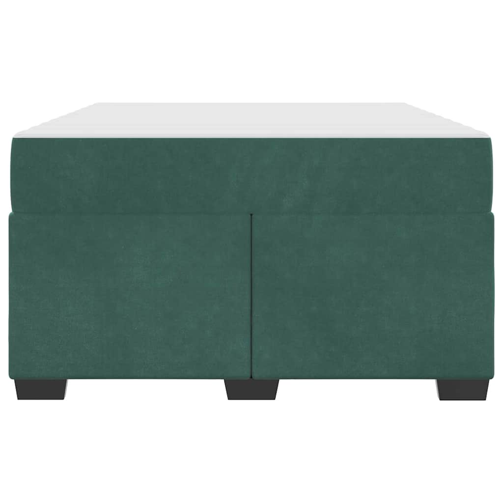 Struttura del letto Verde Scuro 120 x 190 cm Tessuto