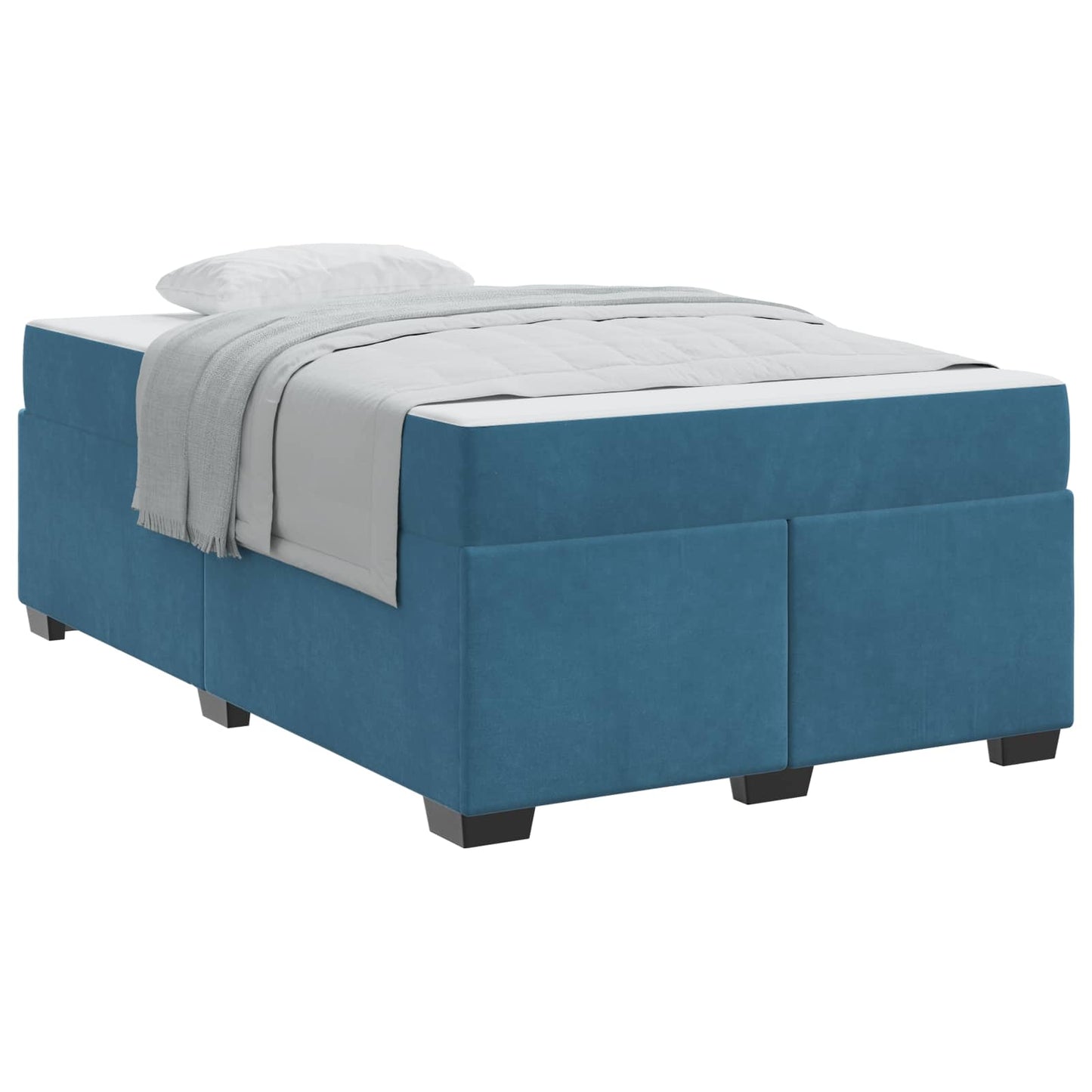 Struttura del letto Blu Scuro 120 x 190 cm Tessuto