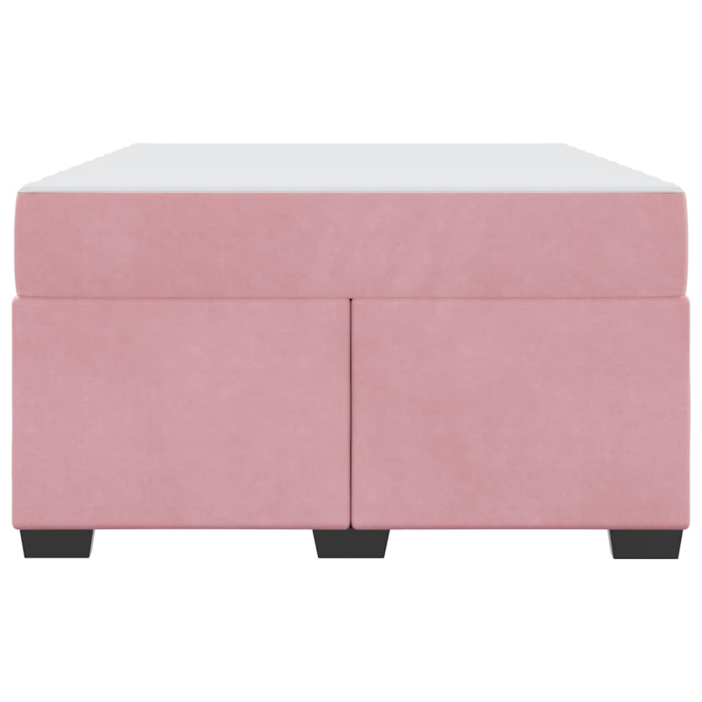 Struttura del letto con materasso Rosa 120 x 190 cm Tessuto