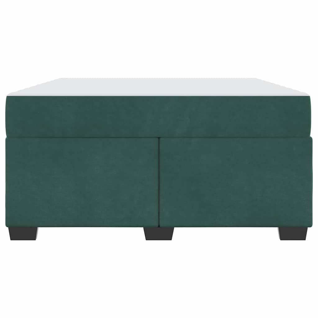 Struttura del letto Verde Scuro 140 x 200 cm Tessuto