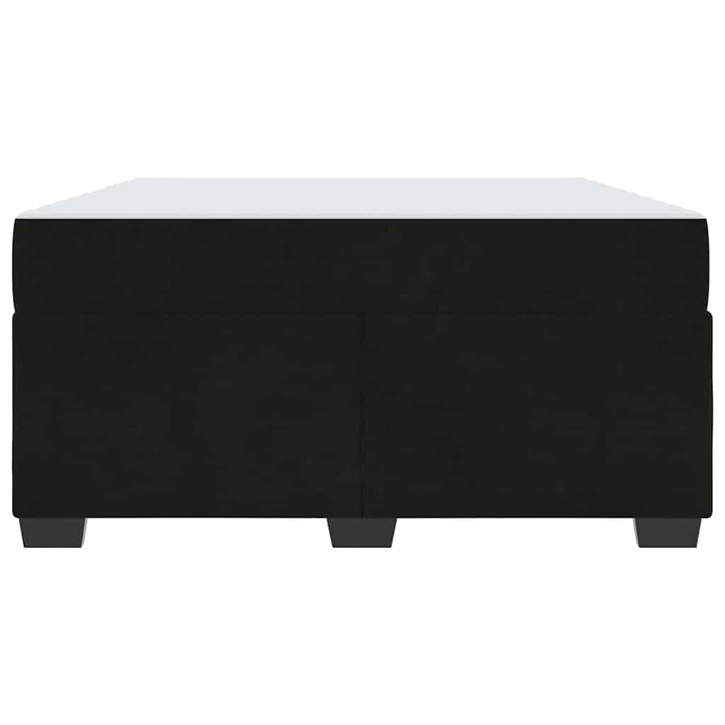 Struttura del letto con materasso Nero 160 x 200 cm Tessuto