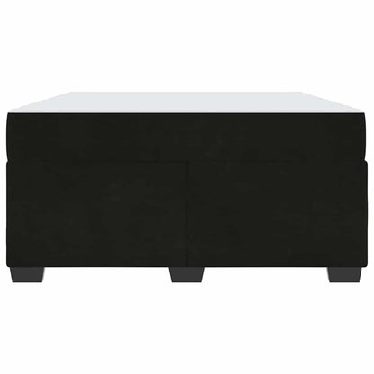 Struttura del letto con materasso Nero 160 x 200 cm Tessuto