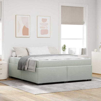 Struttura del letto Grigio chiaro 180 x 200 cm Tessuto