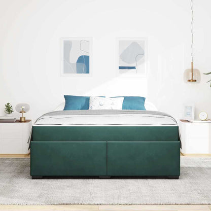 Struttura del letto Verde Scuro 180 x 200 cm Tessuto