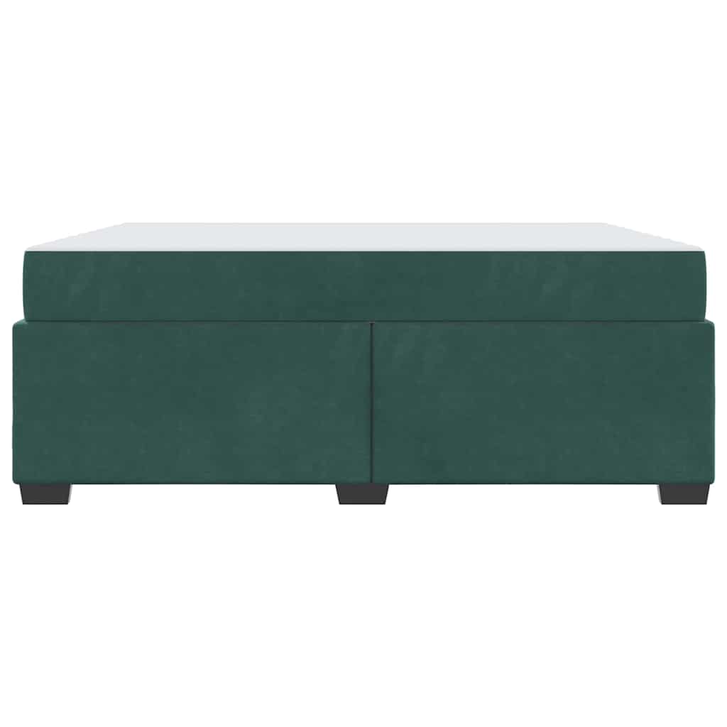 Struttura del letto Verde Scuro 180 x 200 cm Tessuto