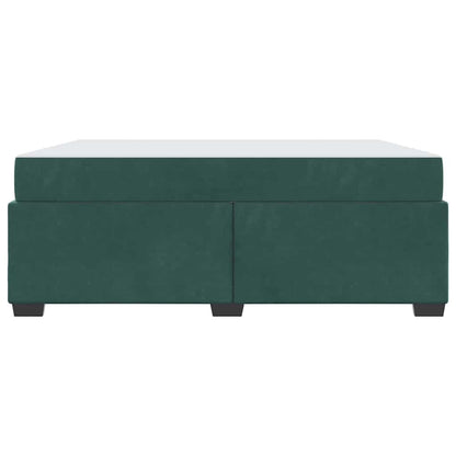 Struttura del letto Verde Scuro 180 x 200 cm Tessuto