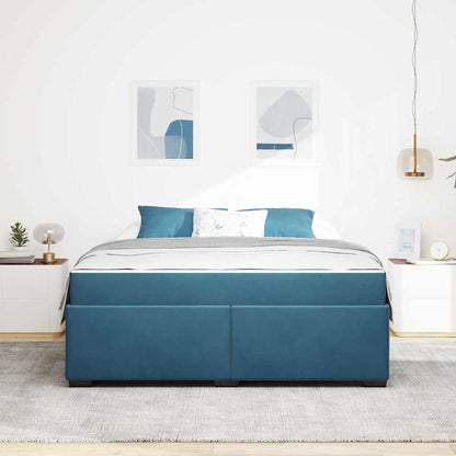 Struttura del letto Blu Scuro 180 x 200 cm Tessuto