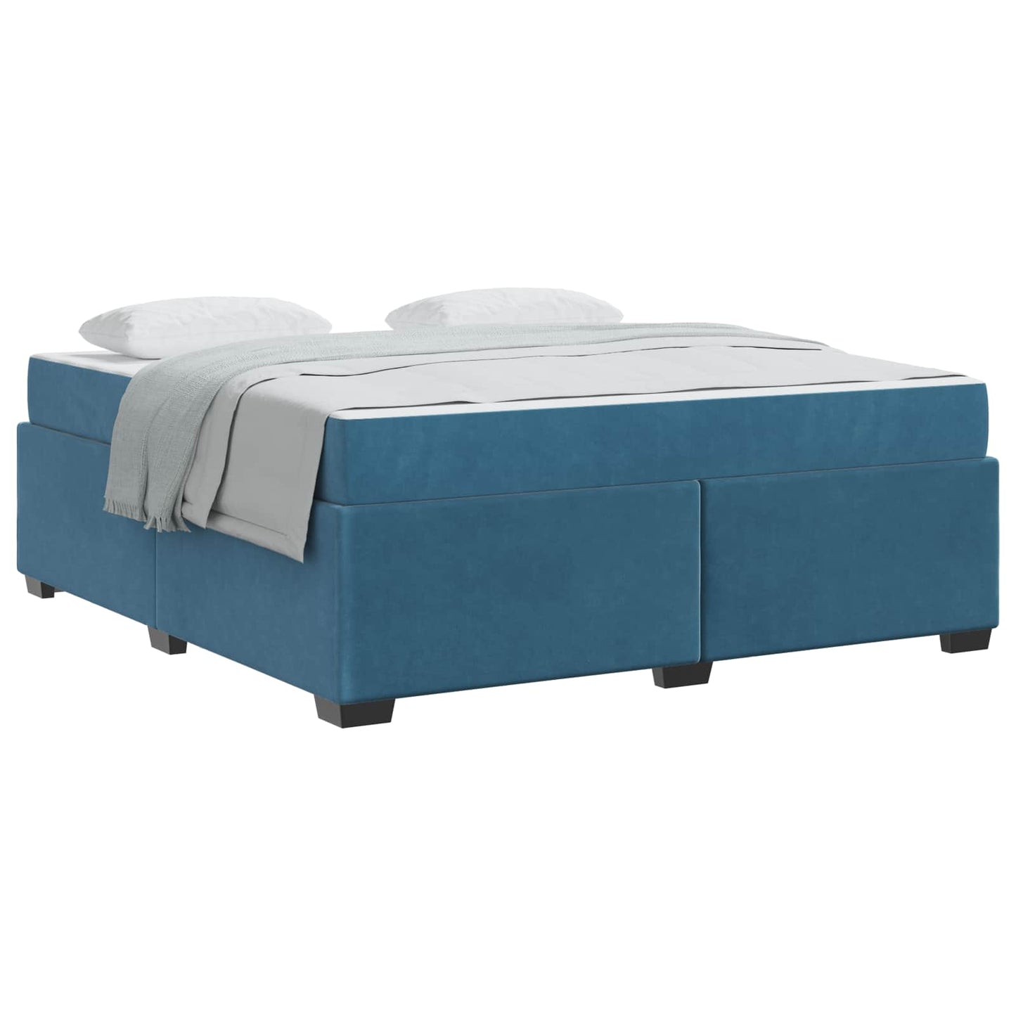 Struttura del letto Blu Scuro 180 x 200 cm Tessuto