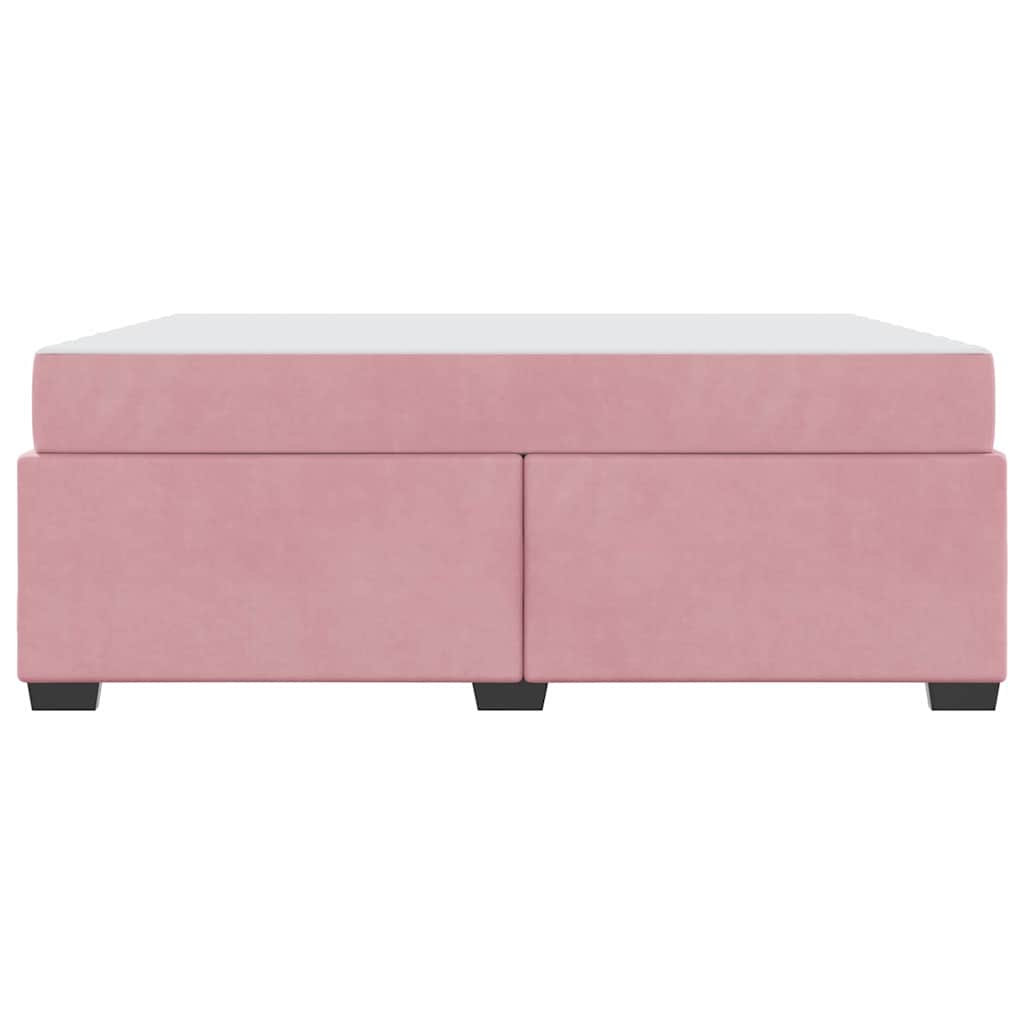 Struttura del letto con materasso Rosa 180 x 200 cm Tessuto