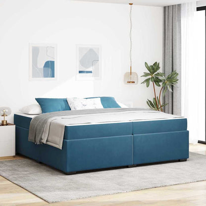 Struttura del letto Blu Scuro 200 x 200 cm Tessuto