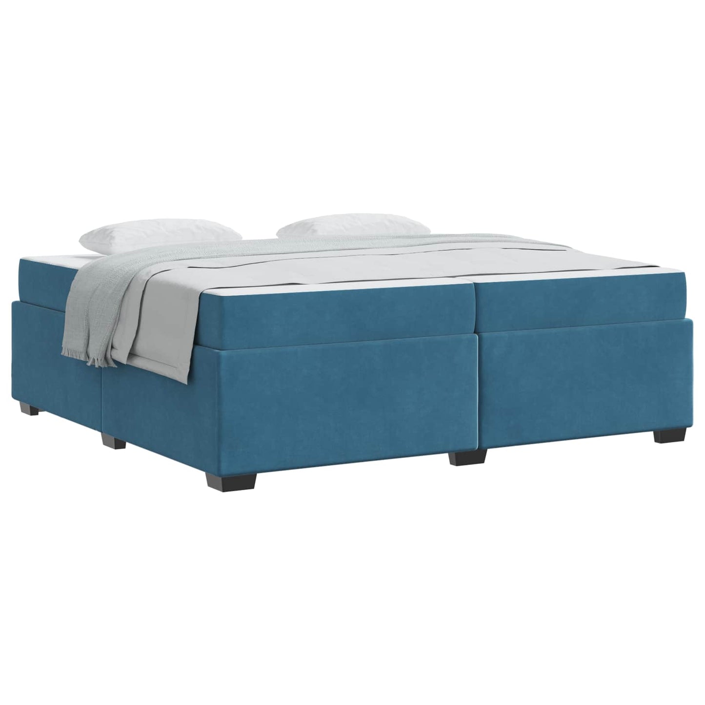 Struttura del letto Blu Scuro 200 x 200 cm Tessuto