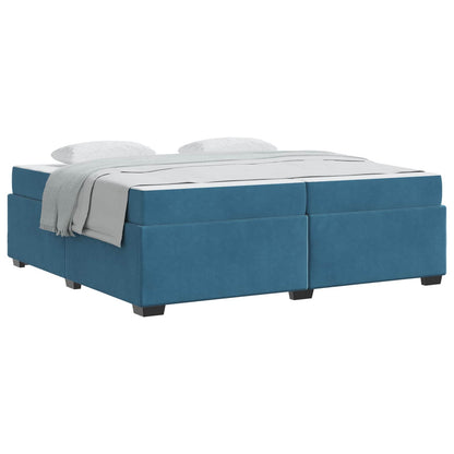 Struttura del letto Blu Scuro 200 x 200 cm Tessuto