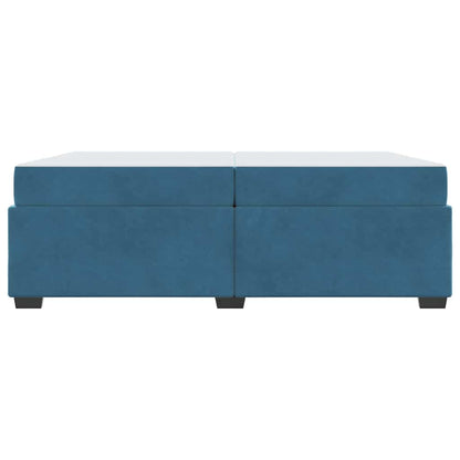 Struttura del letto Blu Scuro 200 x 200 cm Tessuto