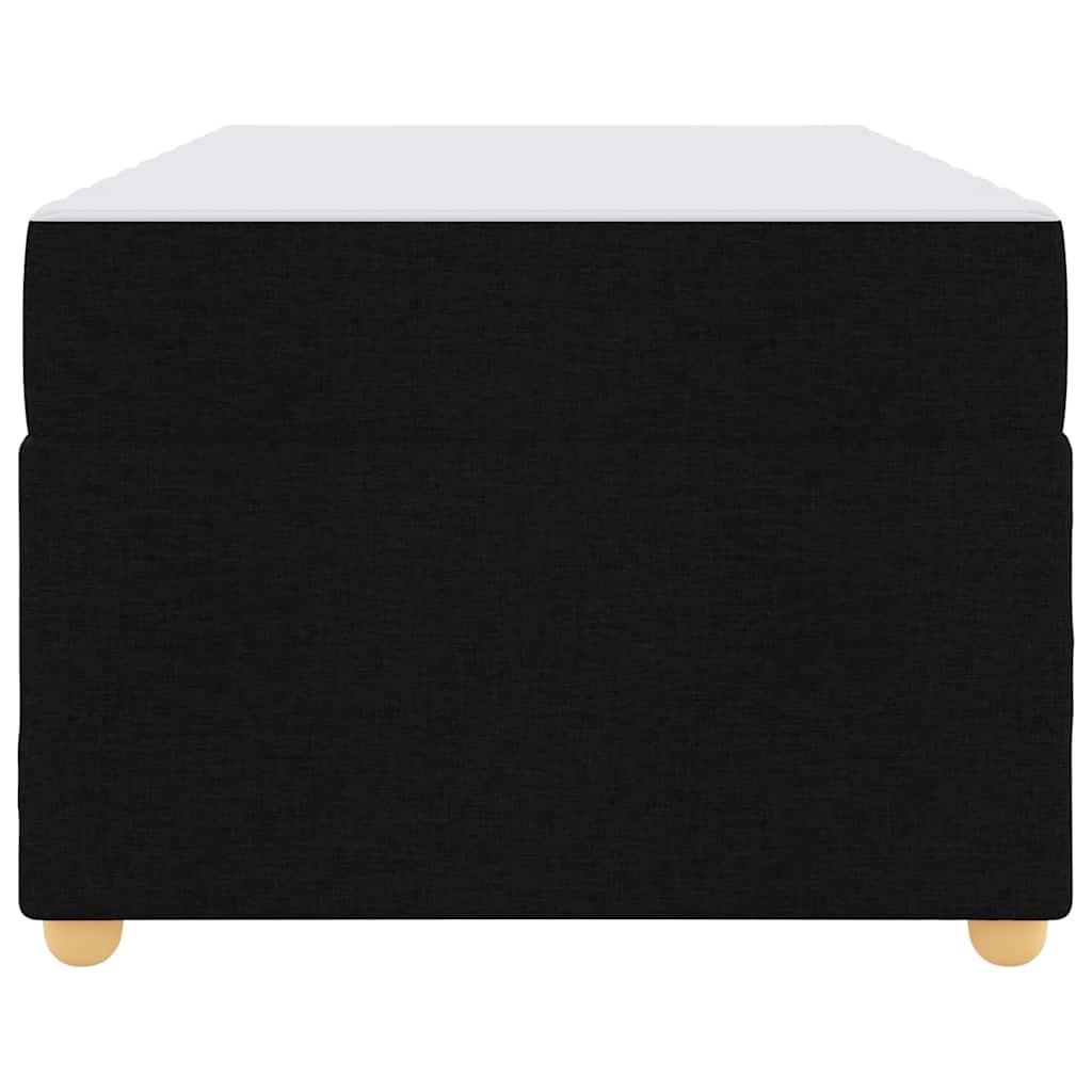 Struttura del letto con materasso Nero 90 x 190 cm Tessuto