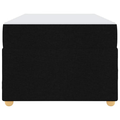 Struttura del letto con materasso Nero 90 x 190 cm Tessuto
