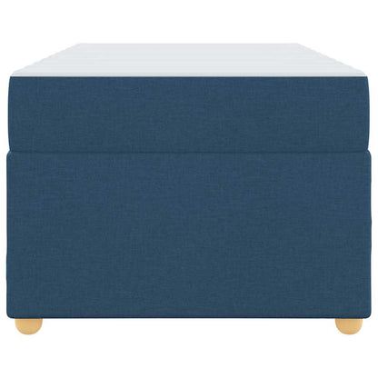 Struttura del letto con materasso Blu 100 x 200 cm Tessuto