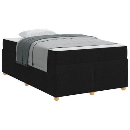 Struttura del letto con materasso Nero 120 x 190 cm Tessuto
