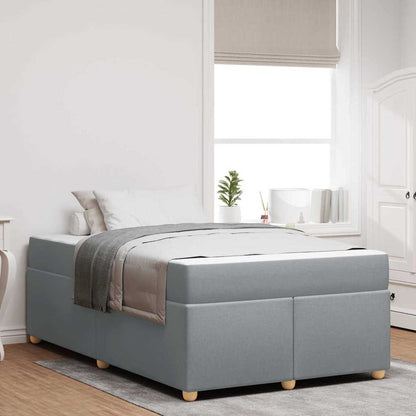 Struttura del letto Grigio chiaro 120 x 200 cm Tessuto