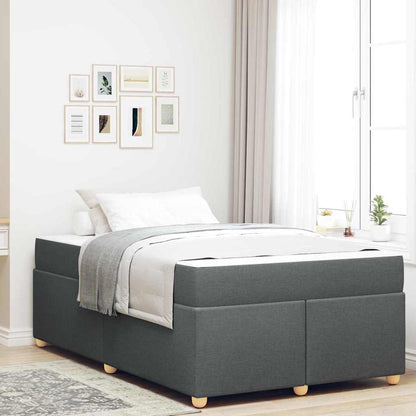Struttura del letto Grigio scuro 120 x 200 cm Tessuto