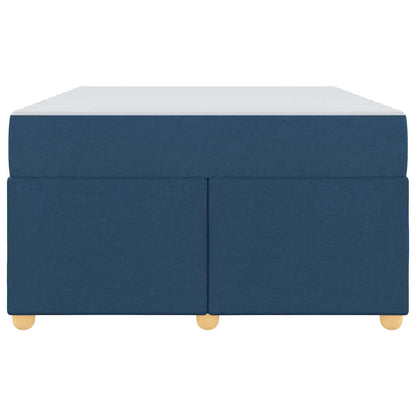 Struttura del letto con materasso Blu 120 x 200 cm Tessuto