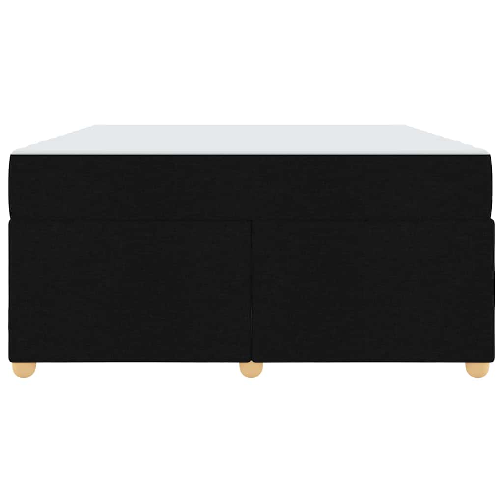 Struttura del letto con materasso Nero 160 x 200 cm Tessuto