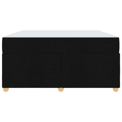 Struttura del letto con materasso Nero 160 x 200 cm Tessuto