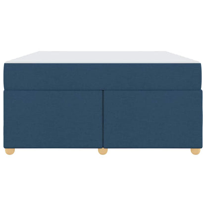 Struttura del letto con materasso Blu 160 x 200 cm Tessuto